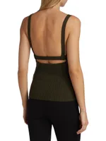 Cut-Out Cashmere Tank