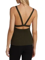 Cut-Out Cashmere Tank