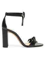 Clarita 90MM Leather Tie Block-Heel Sandals