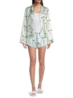 Ruthie Printed Pajama Shirt