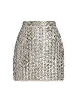 Separates Sequin-Embellished Miniskirt