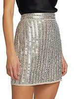 Separates Sequin-Embellished Miniskirt