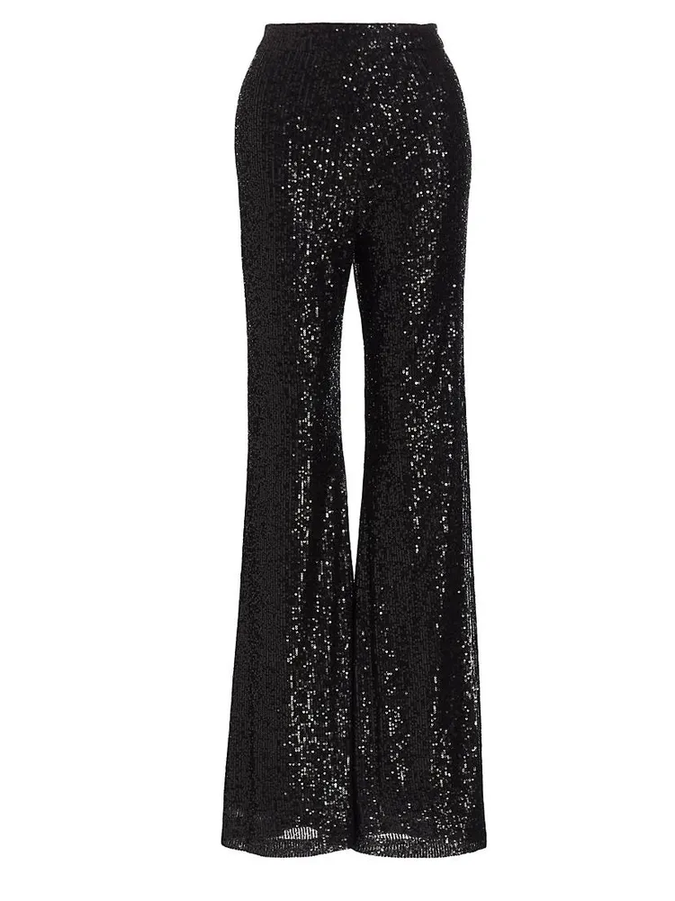 Sequined Flare Pants