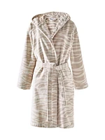 Small Zèbre Hooded Bathrobe