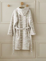 Small Zèbre Hooded Bathrobe