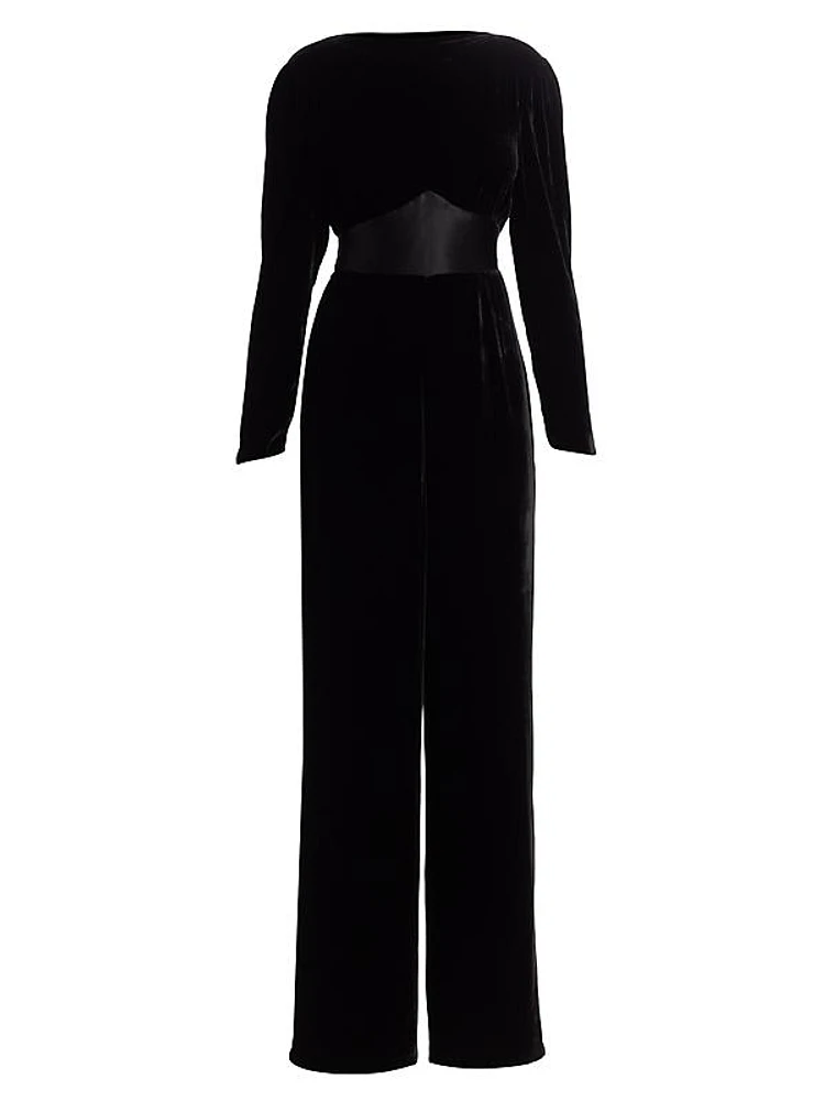 Beatrix Velvet Jumpsuit