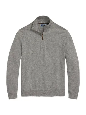 Wool Quarter-Zip Sweater