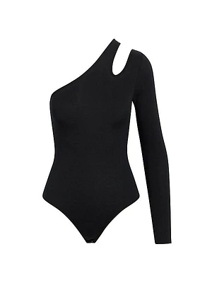 Asymmetrical Long Sleeve Bodysuit