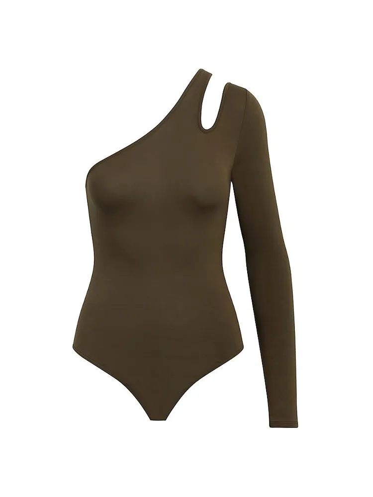 Asymmetrical Long Sleeve Bodysuit