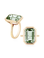 Manhattan 18K Yellow Gold & Prasiolite Ring