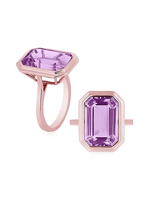 Manhattan 18K Rose Gold & Lavender Amethyst Ring