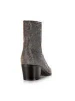 Steffy Glittery Vegan Ankle Booties