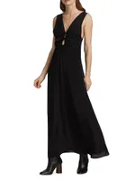 Mirren Silk-Blend Maxi Dress