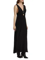 Mirren Silk-Blend Maxi Dress