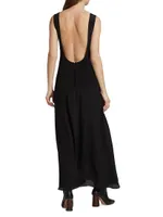 Mirren Silk-Blend Maxi Dress