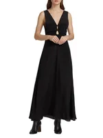 Mirren Silk-Blend Maxi Dress