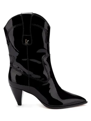 Thelma Patent Leather Short Boots