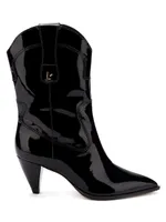 Thelma Patent Leather Short Boots