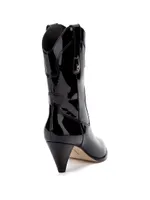 Thelma Patent Leather Short Boots