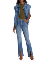 Lucia Flare Slit Jeans