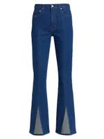 Lucia High-Rise Slit Flare Jeans