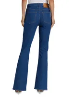 Lucia High-Rise Slit Flare Jeans