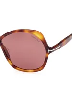 Rosemin 64MM Butterfly Sunglasses