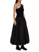 Dune One-Shoulder Balloon Dress