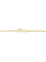 14K Yellow Gold Rope-Chain Anklet