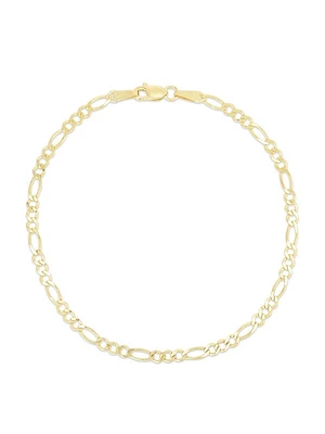14K Yellow Gold Figaro-Chain Anklet