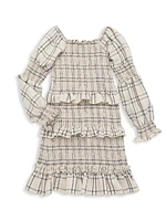 Little Girl's & Plaid Smocked Dress