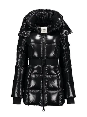 Soho Belted Down Mid-Length Puffer Jacket