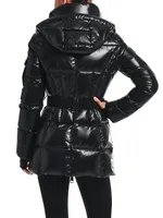 Soho Belted Down Mid-Length Puffer Jacket