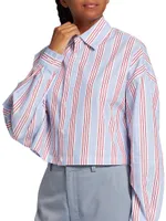 Thomas Striped Cropped Shirt