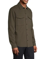 Cotton-Blend Shirt Jacket