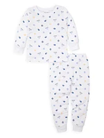 Little Kid's 2-Piece Hanukkah Graphic Pajama Set