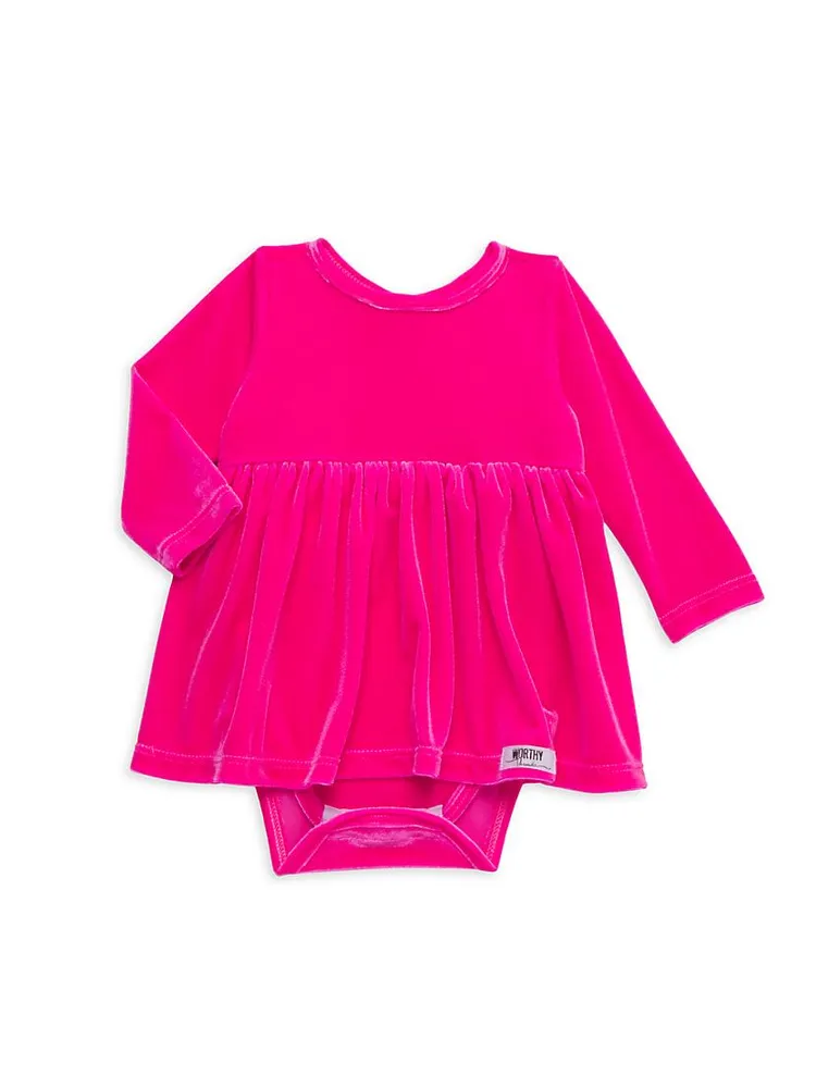 Baby's & Little Girl's Velvet Bubble Romper