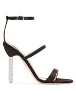 Rosalind Crystal Leather Strappy Sandals