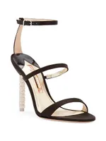 Rosalind Crystal Leather Strappy Sandals