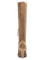 Rhumba II Stretch Suede Knee-Length Boots