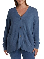 Patch-Pocket Cotton Cardigan