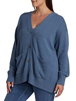 Patch-Pocket Cotton Cardigan