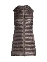 Serena Hooded Shell Puffer Vest