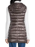 Serena Hooded Shell Puffer Vest