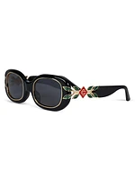 Le Monde Diplomatique 52MM Oval Sunglasses