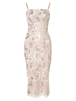 Josselyn Beaded & Sequin Midi-Dress