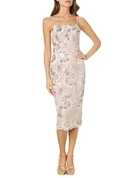 Josselyn Beaded & Sequin Midi-Dress