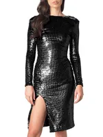 Natalie Sequin Knee-Length Dress