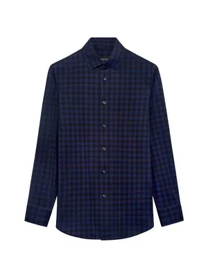 James Plaid Ooohcotton Long-Sleeve Button-Down Shirt