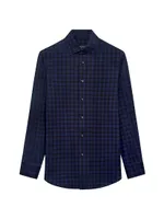 James Plaid Ooohcotton Long-Sleeve Button-Down Shirt